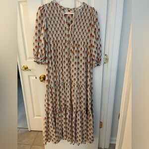 Pink Chicken Floral Print Maxi Dress